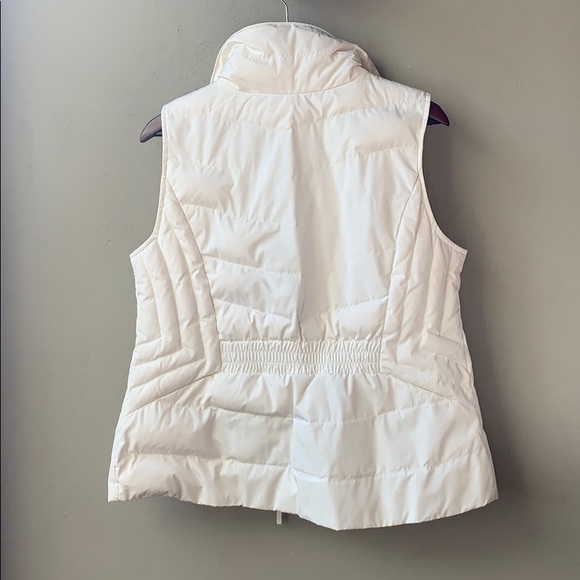 Talbots White Puffer Zip Up Down Winter Vest 12P - Picture 3 of 5